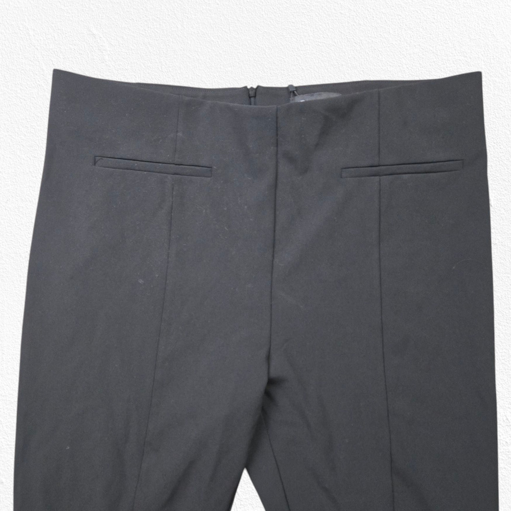 Zara Black Mini Flare High Waisted Wide Leg Split Minimal Dress Pants Size XXL - Picture 4 of 12